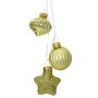 Bauble Onion And Star Shape 11 5CM - Pistacio