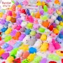 Kawaii Mochi Squishy Toys Variety Pack - Colorful Bulk MINI Fidgets Perfect For Adult Party Favors Classroom Awards & Christmas Stuffers