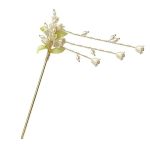 Leadigol Flower Hair Sticks Elegant Simple Magnolia Pearl Hairpins For Girls Ancient Style Beaded Braided Hairpins Chinese Hair