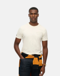 Athletic Emboss Relaxed Bone White T-Shirt - XL White