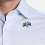Double Flag Lapel Badges