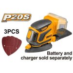 Ingco - Lithium-ion Palm Sander With 3 X Sand Paper & Dust Bag - Unit Only