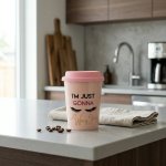 Reusable Bamboo Fiber Travel Coffee Mug
