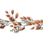 Garland With Leaves 5X15X120CM - Orange