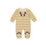 Baby Stripe Printed Interlock Babygrow