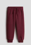 Brushed-inside Joggers - Dark Red