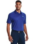Men's Ua Performance Printed Polo - Royal XXL