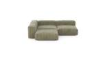 Three Module Corner Sofa - Cord Velours - Khaki - 220CM X 220CM