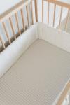 Grid Washed Cotton Cot Bumper - Cover & Inner