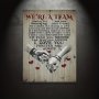 1pc Canvas Poster We're A Team Meeting You Was Fate Poster For Living Room Bedroom Gift For Couple Valentine's Day Gift Decor Wall Decor