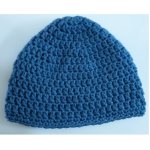 Beanies Hand Knitted - Dark Blue Adult Size
