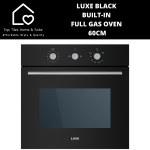 Luxe Black Built-in Full Gas Oven - 60CM