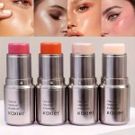 Hydrating Gel Highlighter Stick Natural Face Illuminator With Fine Shimmer Easy-to-apply Blush Highlight For Women's Facial Feat