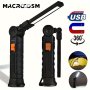 1PC Multifunctional Worklight With Cob Side Lights USB Rechargeable LED Flash Light Handheld Torch Magnet Portable Flashlight Hook Tent Light Outdoor Camping Fishing Hiding Lantern