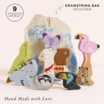 Wooden Andes Stacking Animals
