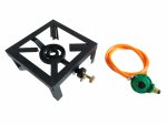 Zs - Single Burner Gas Stove With Pipe And Regulator