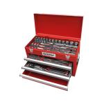 : 101PC 1 4" & 1 2" Dr. 3-DRAWER Chest Bolt-fit Socket & Tool Set Metric - T52721