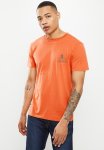 Graphic Printed Crew Tee - Burnt Orange