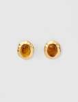 Signature Mandy Molten Stone Stud Earrings - 0 Topaz gold