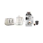De'Longhi Delonghi Revelia Coffee Machine White + Free Avvolta Breakfast Pack