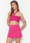 Double Slit MINI Shorts - Fuchsia