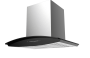 Falco 60CM Curved Glass S/steel Chimney Extractor FAL-6068