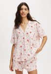 Cotton On Plus Body Woven Sleep Set-lcn Ssc Strawberry Shortcake