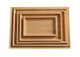 5-PIECE Bamboo Rectangular Serving Trays For Home & Kitchen