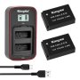 Canon LP-E12 Twin Battery & Lcd Charger Kit 2X Batteries + Charger