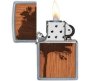 Zippo Woodchuck Usa Lighter & Bottle Opener Gift Set Pocket Lighter Brown