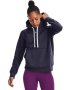 Women's Ua Rival Fleece Hb Hoodie - Tempered Steel / Md