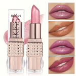 Mermaid Glitter Velvet Lipstick Metallic Pearl Glow Long-lasting Portable Waterproof Shiny Soft Lips Perfect For Mother's Day Gi