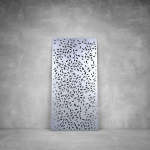 Wall Art D120 - 2000 X 1000 X 20 Indoor Matt Silver Cool White