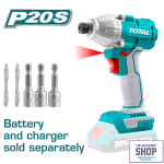 Impact Driver Lithium-ion Industrial With Or Without Battery Total Tools TIRLI20021