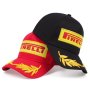 Golden Leaf Embroidery Baseball Cap Black & Red Unisex Sun Hats Lightweight Adjustable Dad Hat For Women & Men