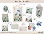 Cot Duvet Bedding Beige Under The Sea Set