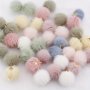 20/50PCS Imitation Rabbit Fur Ball Pendant 1.8CM Pom Pom Pendant 18 Colors Winter Series Charms Christmas Crafts Diy Accessories Earrings Hair Accessories Keychain