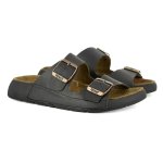 Masego Leather Footbed Sandal - Black - 8
