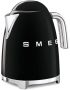 Smeg 1 7L Black Retro Electric Kettle KLF03BLEU