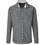 Mens Long Sleeve Windsor Shirt Grey