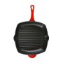 Cast Iron Chef Square Grill Pan Red