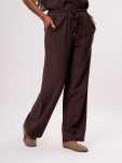 Wide Leg Trousers - M Brown