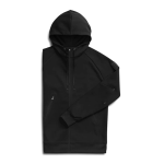 Men's Zipped Hoodie Black Premium Athletic Hoodie - Black Xlarge Male