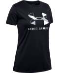 Girls' Ua Tech Big Logo Short Sleeve Shirt - 001 Ysm