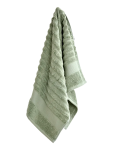 Sage Green Ribbed Hand Towel - 50X90CM Green