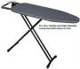 Jyl Heavy Duty Steel Frame Ironing Board 90CM X 30CM Dark Grey- Powder Coated Metal Legs And Frame For Great Stability Non-slip Feet