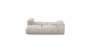 Double Lounger - Cord Velours - Platinum - 199CM X 168CM