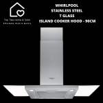 Whirlpool Stainless Steel T Glass Island Cooker Hood - 90CM