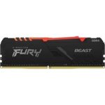 Kingston KF436C18BBA 32 Fury Beast Rgb 32GB 1X32GB DDR4-3600MHZ CL18 1.35V Black Desktop Memory