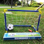 Kids' Soccer Set With Portable & Detachable Goal - Perfect For Indoor outdoor Play Ideal Family Interactive Toy Great Gift For B